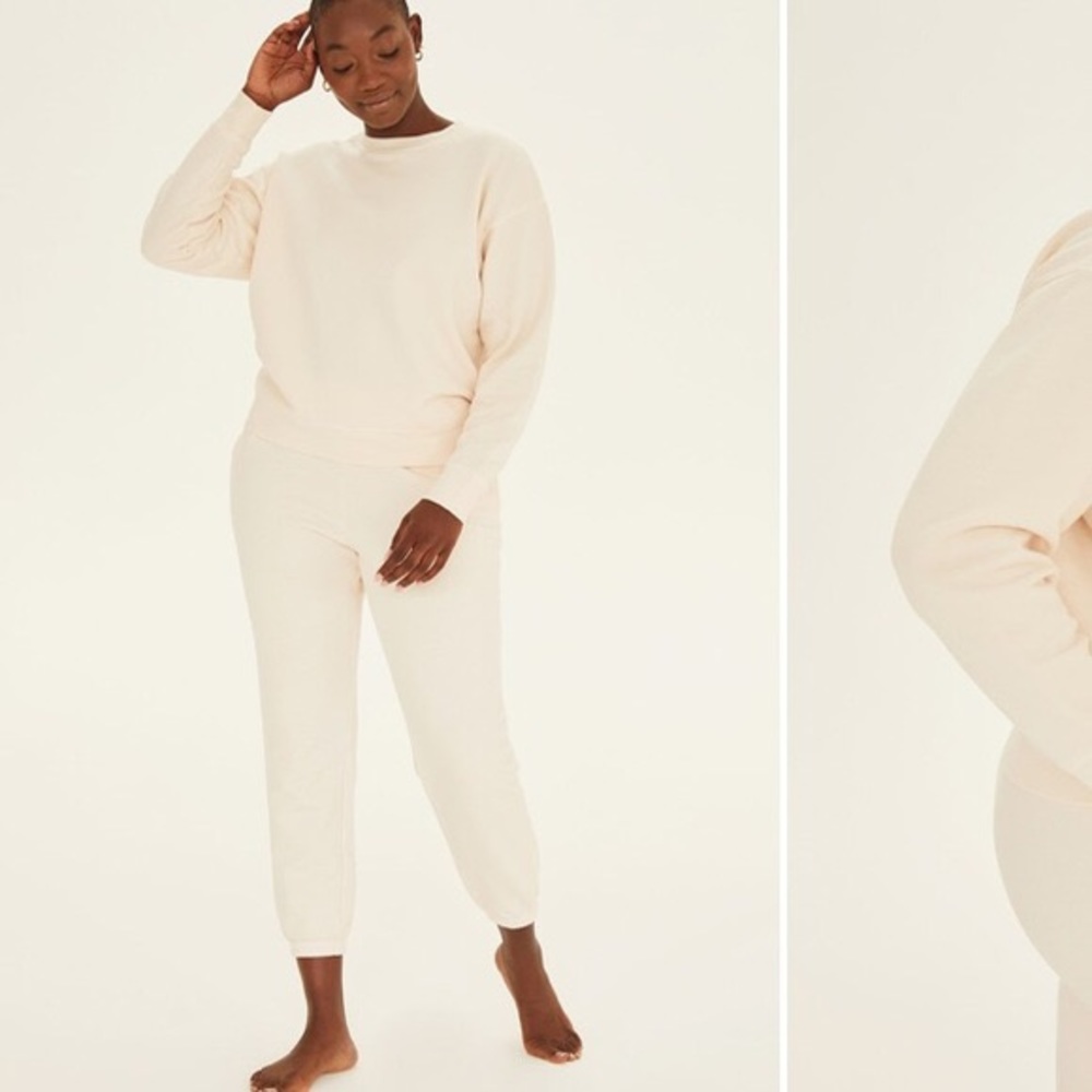 Girlfriend Collective Ecru Classic Jogger